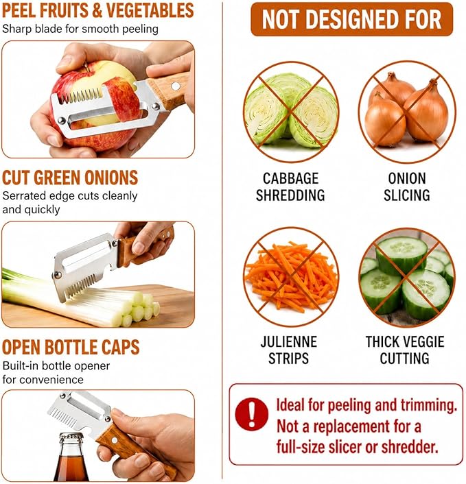 MULTIFUNCTIONAL Ultra Sharp Vegetable Peeler & Cutter