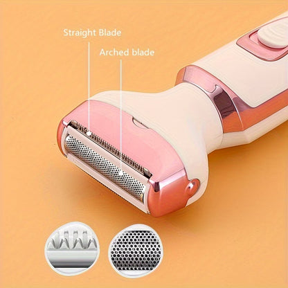 Women, Rechargeable grooming kit, Lady Electric Shaver For Face, Nose, Legs And Underarm, Bikini Trimmer For Women Painless, Hair Razor Rechargeable & Portable