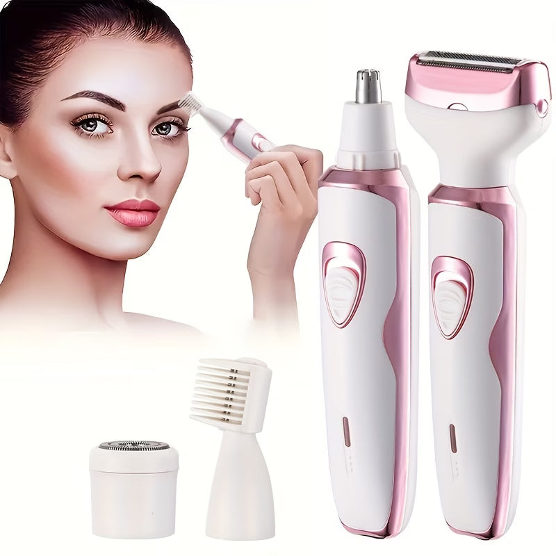 Women, Rechargeable grooming kit, Lady Electric Shaver For Face, Nose, Legs And Underarm, Bikini Trimmer For Women Painless, Hair Razor Rechargeable & Portable